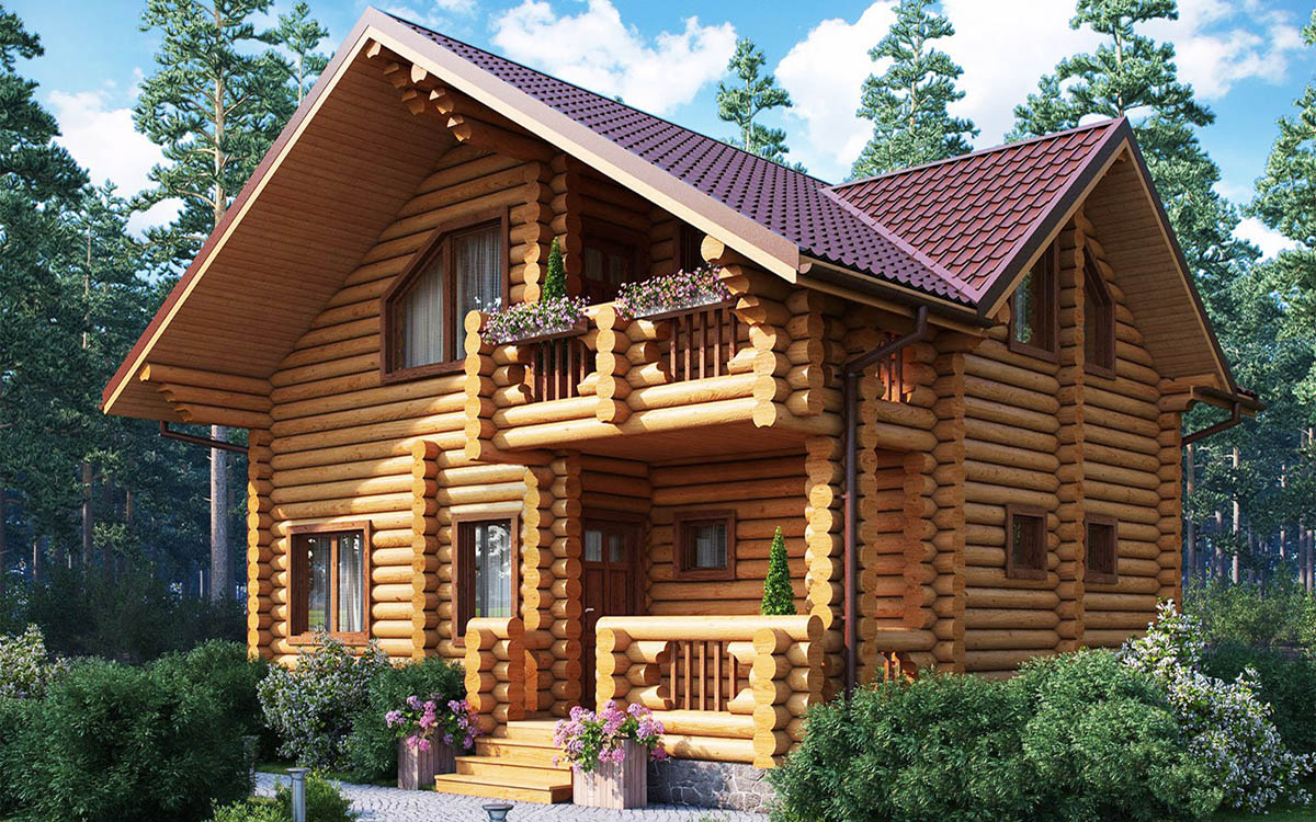 Дом из бревна VZ-216  